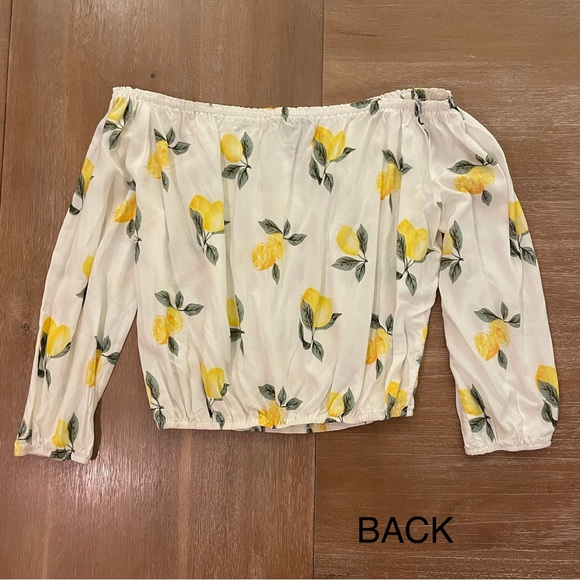 Lemon Off-Shoulder Top - Picture 3 of 4